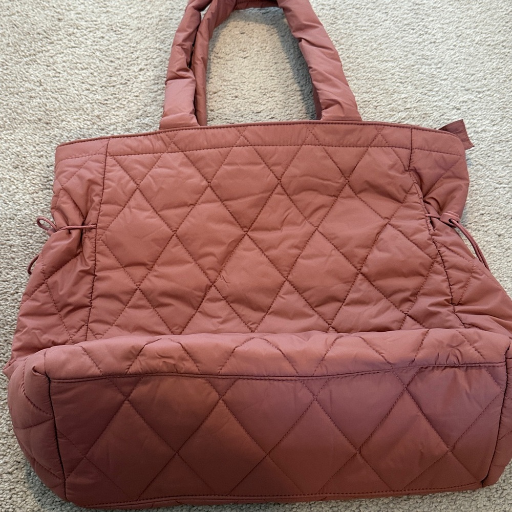 Vera Bradley Quilted Pink Tote Bag - Picture 4 of 5